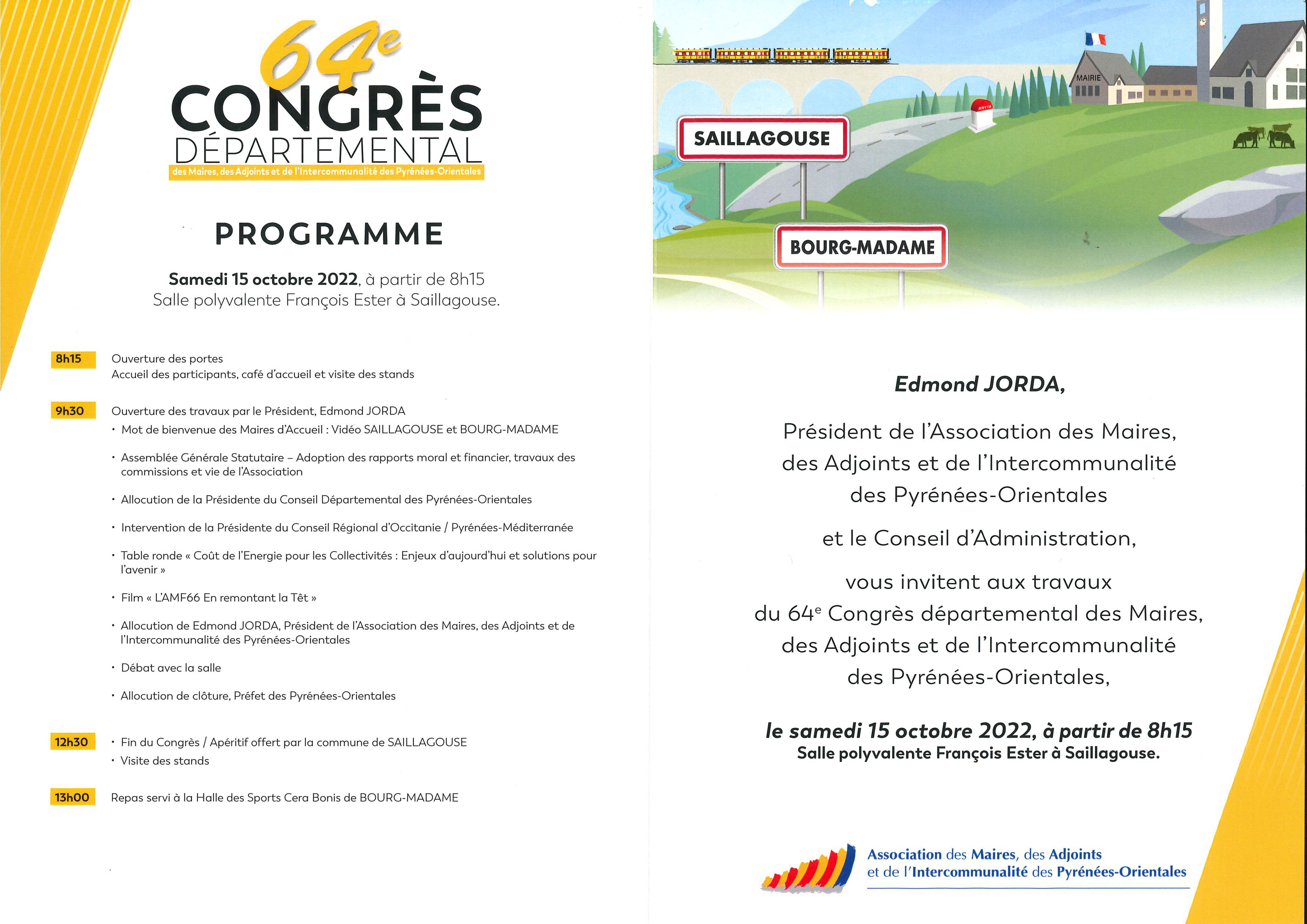 2022 10 Congres des maires programme